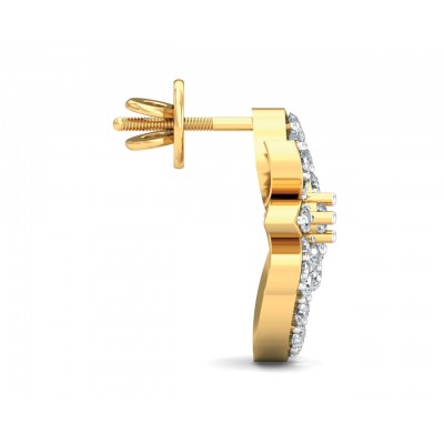Fen Diamond Earrings  In Gold